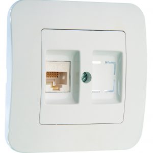 РОЗEТКА ЗА КОМПЮТЪР CAT 5E + ГНЕЗДО